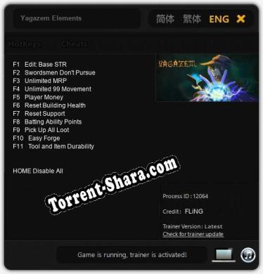 Yagazem Elements: Читы, Трейнер +11 [FLiNG]