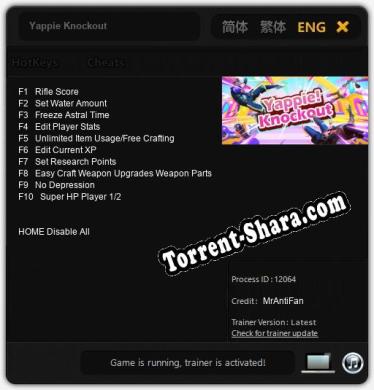 Yappie Knockout: ТРЕЙНЕР И ЧИТЫ (V1.0.5)