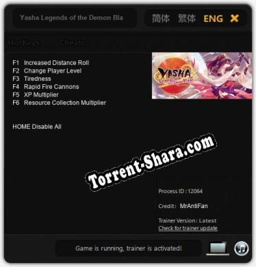 Yasha Legends of the Demon Blade: Трейнер +6 [v1.2]
