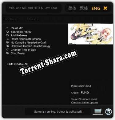 YOU and ME and HER A Love Story: Читы, Трейнер +8 [FLiNG]