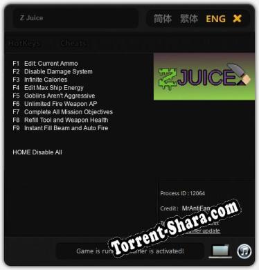 Трейнер для Z Juice [v1.0.4]