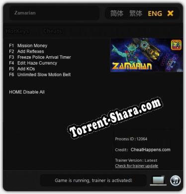 Zamarian: Читы, Трейнер +6 [CheatHappens.com]